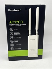 BrosTrend AC1200 Outdoor WiFi Signal Booster, PoE Powered, with Passive PoE picture