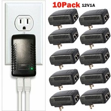 10pcs 12V 1A PoE Injector Power Over Ethernet Adapter for 802.3af Phone WLAN AP picture