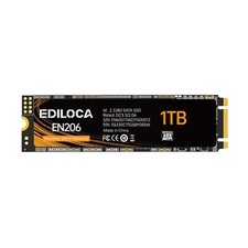 Ediloca EN206 1TB SSD M.2 SATA III 6Gb/s 3D TLC NAND, 2280 1TB, Black picture