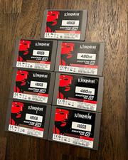 Lot of 7 Kingston SSDNow KC300 480GB 2.5