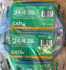 Southwire 250-ft 24 /4 Gauge/ Pair Cat 5e Plenum Blue Data Cable Coil picture