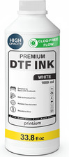 White Dtf Ink Refill High Opacity Clog Resistant For Pet Film Heat 1000ml picture