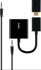 NEW Belkin B2B137-Blk HDMI to VGA Adapter Kit with 3.5mm Audio picture