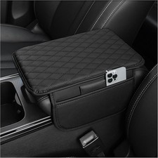 Car Center Console Armrest Cover Cushion with Storage Pockets Accessories picture