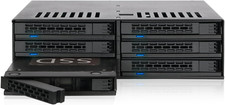 MB326SP-1B 6-Bay 2.5” SATA/SAS SSD/HDD Hot-Swap Mobile Rack Enclosure with Tool- picture