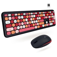 X9 Cute Wireless Keyboard and Mouse Combo - 2.4G Colorful Keyboard and Mouse ... picture