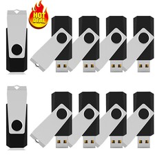 KOOTION 10 Pack/Lot 1GB-16GB USB 2.0 Flash Drive Swivel Memory Stick Thumb Drive picture