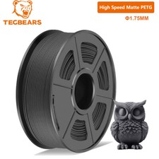 TECBEARS Rapid Matte PETG 600mm/s 3D Printer Filament 1KG(2.2lbs) Gray 1.75mm picture