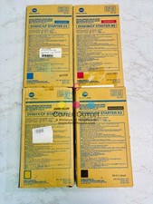 4 Open Genuine Konica Minolta KL5100 Cyan, Magenta, Yellow & Black Developer DV5 picture