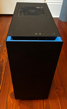 NZXT S340 Mid Tower Case Matte Black/Blue. Great Condition picture