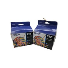 Lot of 2 Epson 212 Genuine Color 3pk Ink Cartridges Cyan Magenta Yellow  01/2029 picture