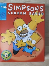 1994 VINTAGE Simpsons Screen Saver Berkley Systems for Windows Floppy Discs New picture