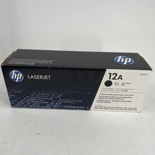 HP 12A Black LaserJet Toner Cartridge Q2612A - Original OEM New Sealed Box picture