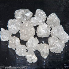 10 CT 5.0-5.5 MM NATURAL WHITE UNCUT RAW DIAMOND ROUGH DIAMOND LOT - JEWEL USE picture