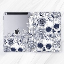 Goth Skull Horror Flower Occult Case For iPad Mini 7 Pro 13 Air 13 11 10.2 12.9 picture