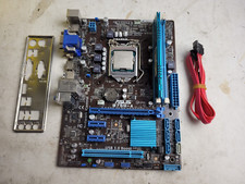 ASUS B75M-A Motherboard w/i5-3330@3.0, 4GB RAM, IO Shield for Parts *READ #2187 picture