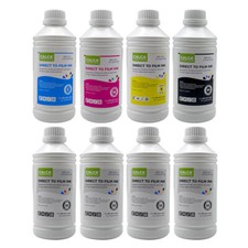 CALCA Direct to Transfer Film Ink Bundle (1L of Each CMYK+ 4L of White) US Stock picture