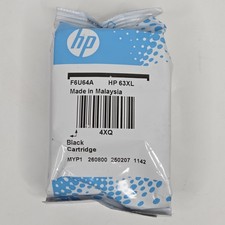 New HP 63 XL Black Ink Cartridge High Yield Genuine OEM Original Sealed picture