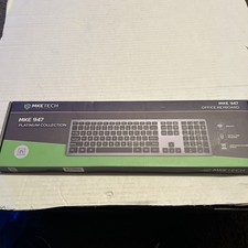 MKE 947 Wireless Ergonomic Computer Keyboard with Number Pad, Black picture