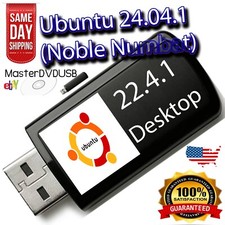 Ubuntu Linux  24.04.1 Desktop Live/Installer 8GB USB High Quailty Metal USB picture
