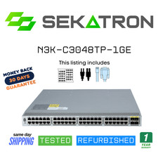 🔀 Cisco Nexus N3K-C3048TP-1GE Switch • 48×1G + 4×10G (SFP+) • ⚡Fast Shipping picture