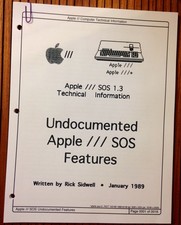 Undocumented Apple  / SOS Features / Apple III Home Computers picture