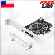 PCIE 1394A Firewire 400 Card TI TSB43AB23 3X 6Pin 1X 4Pin For Windows Mac OS 2PC picture