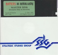 Battles In Normandy APPLE II simulation strategy war battlefront WWII corps game picture