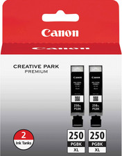 New Genuine Canon PGI-250XL Black 2PK Ink Cartridges PIXMA MG6620 picture