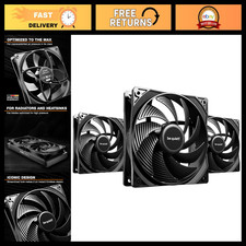 120mm PWM High-Speed Case Fans - 3 Pack, Quiet Cooling, Efficient Airflow picture