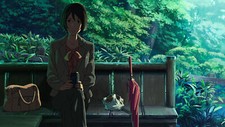 Landscape anime the garden of words makoto Custom Gaming Mat Desk picture
