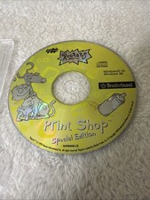 Rugrats Print Shop PC CD ROM 1998 Vintage 90s WIN 95 98 Disc Nickelodeon Nick picture