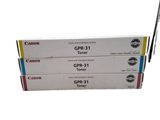 Lot of 3 Canon GPR-31 Toner cartridge Yellow Magenta Cyan picture