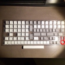 84 Keycap Set - PBT - Grey & White picture