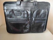 Tumi Large Expandable Laptop Briefcase - Black Leather picture
