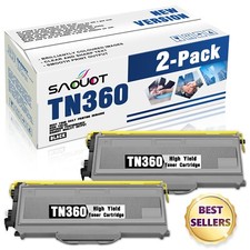 TN360 TN330 2-Pack Toner for Brother MFC-7345N DCP-7040 HL-2140 (Black) picture
