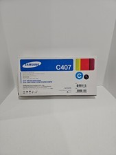 Samsung CLT-C407S Cyan Toner  GENUINE NEW SEALED BOX picture