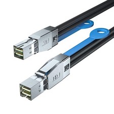 12G External Mini SAS HD SFF-8644 to SFF-8644 Cable 100 Ohms 1-meter(3.3ft) picture