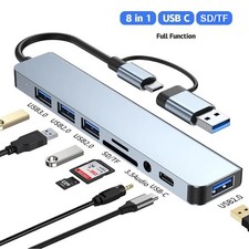 USB Splitter 8 Port USB-C Hub Adapter 5G Speed Multi Splitter PC Laptop MacBook picture