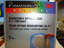 NEW Imation 44019 1.3GB RW (EDM-1300C) Factory Sealed *5 PACK* picture