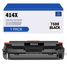 1PK 414X BLACK Toner Cartridges W2020X Compatible With HP MFP M479fdw [No Chip] picture