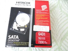 Hitachi Deskstar 640GB Internal Hard Drive Sata 7200RPM  HD30640 IDK/7K picture