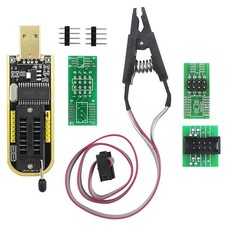 SOP8 SOIC8 Test Clip and CH341A USB Programmer Flash for Most of 24 25 Series... picture