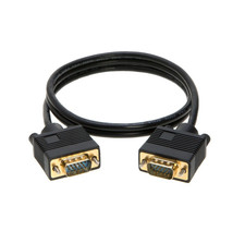 3ft - SVGA/VGA Male to Male Cable for PCs, CCTV, Laptops, Projectors, Monitors picture