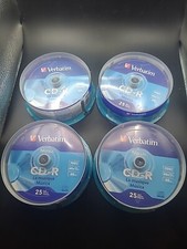 4 x Verbatim Music CD-R 40X 700MB Audio Media Disc 96155 Sealed 25 Ea. 100 Total picture