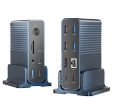 Docking Station 1 to 15 - Dual Monitors - USB-C/USB-A - Data Card - RJ-45 -Audio picture