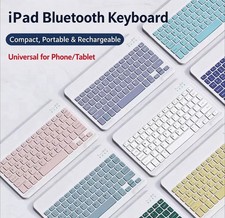 Ultra-Slim Bluetooth Keyboard Rechargeable Silent For iPad Tablet Phone 8 Colors picture
