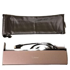 Geyes Rose Gold Folding Bluetooth Keyboard with Charging Cable and Carry Pouch picture