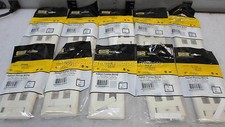 Qty 10 - Hubbell IFP14OW 1-Gang 4-Port Office White Infine Plate picture