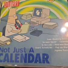 Vintage Software Dilbert Not Just a Calendar CD-ROM For Windows 3.1 1997 picture